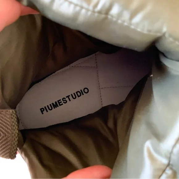 Piume Studio NWOT Luna Boot in Military Green Size 39 NWOT - Picture 10 of 10